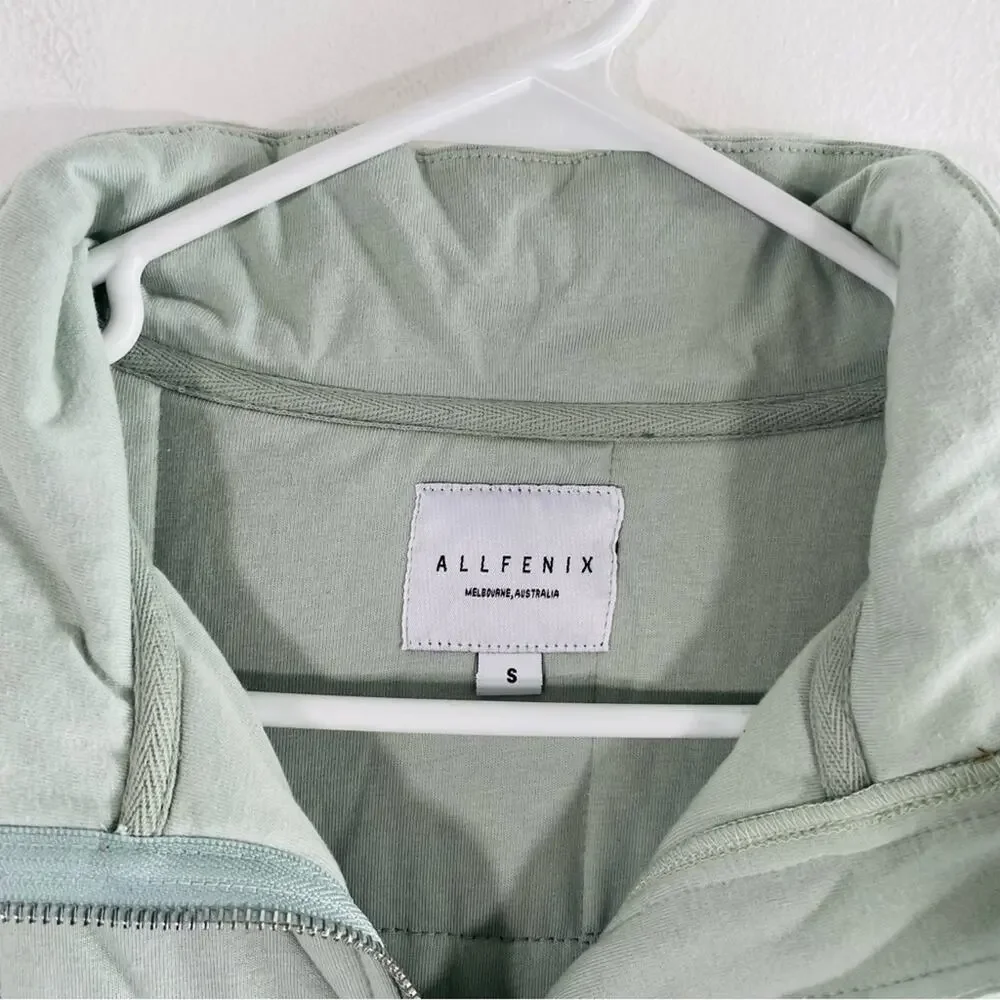 Anthropologie All Fenix Marnie Mint Green Quilted Puffer Jacket Small Allfenix